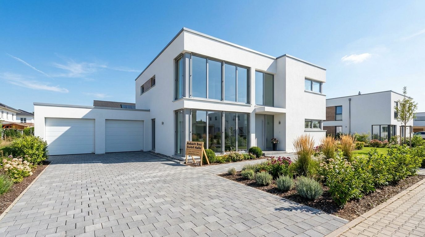 Fertiges Einfamilienhaus Neubau Habach Bau GmbH Halle